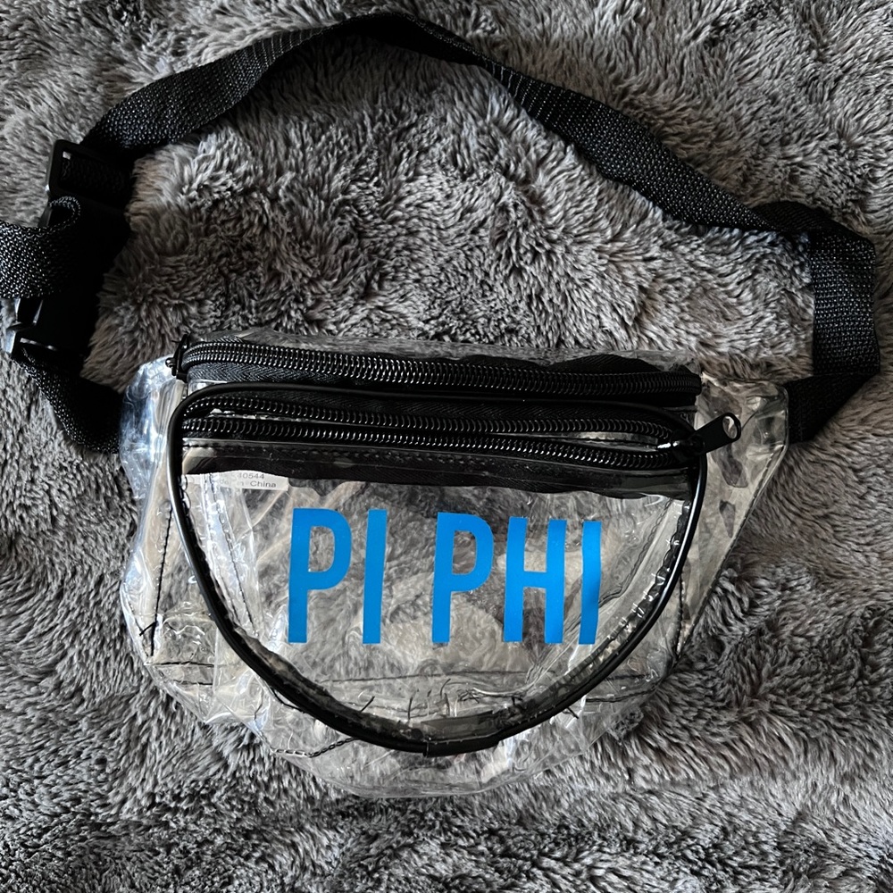NEW Pi Beta Phi Clear Game day Belt Bag Fanny pack